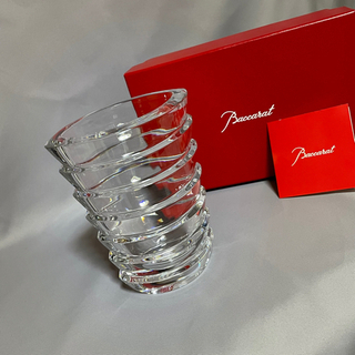 未使用 廃盤! バカラ Baccarat ココ クリスタル フラワーベース 花瓶