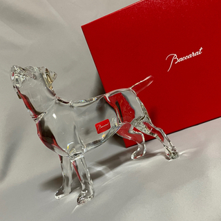 インテリア雑貨/小物 未使用 Baccarat バカラ ラブラドールクリスタル 