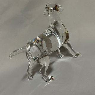 【未使用級】バカラ クリスタル ラブラドール　フィギュアリン　犬　ドッグ バカラ クリスタル ラブラドール フィギュアリン 犬 ドッグ