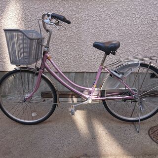 ブリジストン 26吋 自転車 3段内装変速 ピンク色