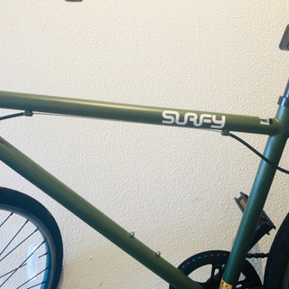 【美品】クロスバイク SURFY マットカーキ