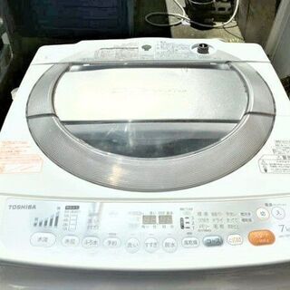 岐阜六条店直接引取歓迎　TOSHIBA　AW-70DLE9　洗濯機　7ｋｇ　2013年　生活　ホワイト　簡単操作　ドライ　予約洗い　つけおき