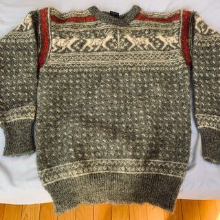 ノルウェー製、古着のセーター