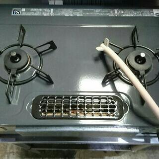 リンナイ CHM33DGL 都市ガスコンロ グリル付きガステーブル 2017年製【リサイクルショップBIG8】配達無料