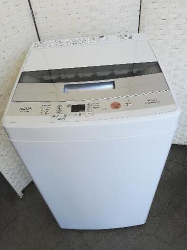 【23区送料無料】アクア洗濯機⭐4.5kg⭐2018年製⭐JJ64