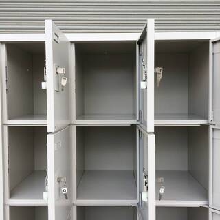 ⭕⭕⭕TR1/24　OKAMURA オカムラ ロッカー 18人用 鍵 4518FZ-Z13 W900×D450×H1790㎜ 中古品 6段×3列 P~D 直接引取限定 ①⭕⭕⭕