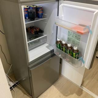 aqua ノンフロン冷凍冷蔵庫（126L） AQUA アクア 126L ノンフロン冷凍冷蔵庫 動作品 2021年製 洗浄済み