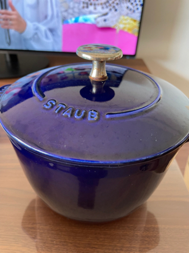 ストウブ　コバルト色　ココット　デ　ゴハン