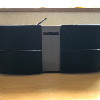 スマホセット再生　CDミニコンポ