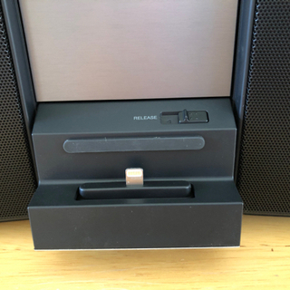 スマホセット再生　CDミニコンポ