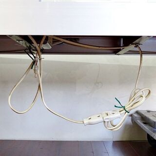 山口)下松市より　業務用 ガラスショーケース 平型 ガラス棚2枚 3段 蛍光灯照明 幅150×奥行45×高さ91cm 鍵なし　BIZHJ29H