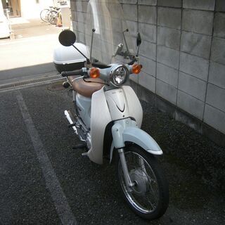 スーパーカブ110絶好調ＪＡ０７プコブルー/ワンオーナー/ダブルシートキャリアウインドシールドナビシガーソケットノーマル スーパーカブ110絶好調JA07プコブルー/ワンオーナー/ダブルシート