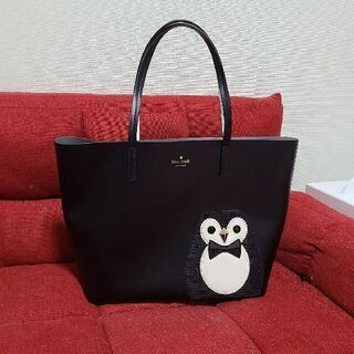ケイトスペード kate spade トートバッグ バッグ ペンギン ブラック 