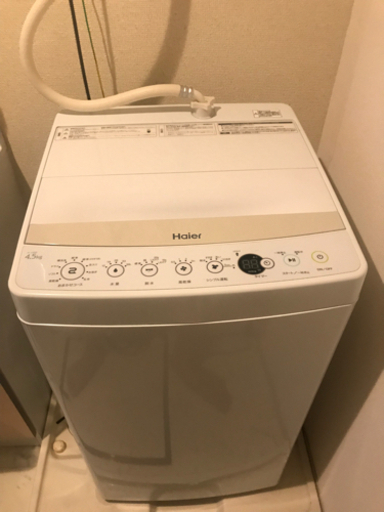 Haier JW-C45BE 縦型洗濯機　4.5キロ　一人暮らし用　乾燥機能付き