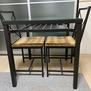 【ネット決済】【USED】IKEA 2人掛け　ダイニングテーブル...