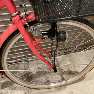 ★中古美品　珊瑚ピンク　あさひ　自転車　3段変速　カーグリラックス　ママチャリ