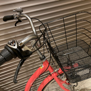 ★中古美品　珊瑚ピンク　あさひ　自転車　3段変速　カーグリラックス　ママチャリ