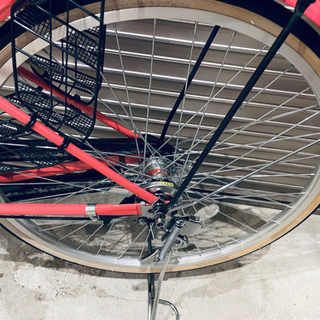 ★中古美品　珊瑚ピンク　あさひ　自転車　3段変速　カーグリラックス　ママチャリ