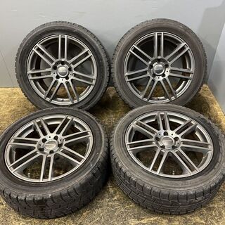 【YOKOHAMA ice GUARD iG50 255/45R18】スタッドレス【EUROTECH ユーロテック 18インチ 8J5HPCD112+38】audi等　(VTN434) クレジットカード QRコード決済可能