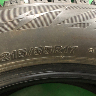 215／55R17VRX22017年製8.5分山スタッドレス-ボード オガサカ CH-3 143cm × ビンディング FLUX