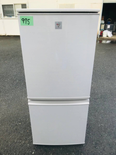 ③975番 シャープ✨ノンフロン冷凍冷蔵庫✨SJ-PD14A-C‼️