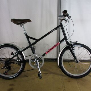 B478★19800円スタート★ 中古小径自転車　BEALL　ALIZE　C ネイビー【20インチ 】