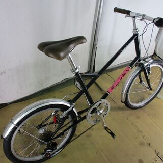 B478★19800円スタート★ 中古小径自転車　BEALL　ALIZE　C ネイビー【20インチ 】