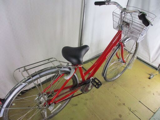 B481☆19800円 ブリヂストン アルベルト レッド☆ 自転車 【27インチ 