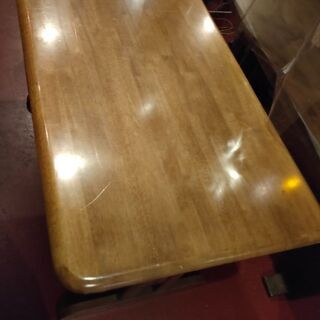 【お取引中】ダイニングテーブル 4人がけ用 木製 中古品