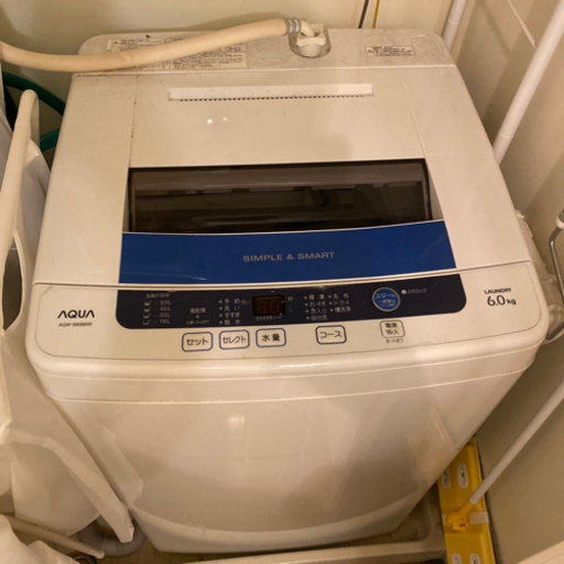 全自動洗濯機　AQUA 6.0kg 2014年式