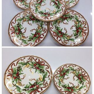 ★ティファニー　クリスマスホリデープレート　大小6枚セット★送料込み★