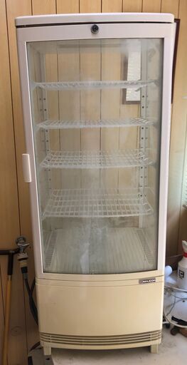 レマコム 4面ガラス冷蔵ショーケース【前開きタイプ 98リットル】幅425×奥行412×高さ1087(mm) RCS-4G98S