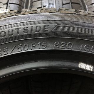 新品 YOKOHAMA ice GUARD iG50 PLUS 195/50R15 15インチ スタッドレス 4本 ロードスター VW/ゴルフワゴン等　(TH463)クレジットカード QRコード決済可能