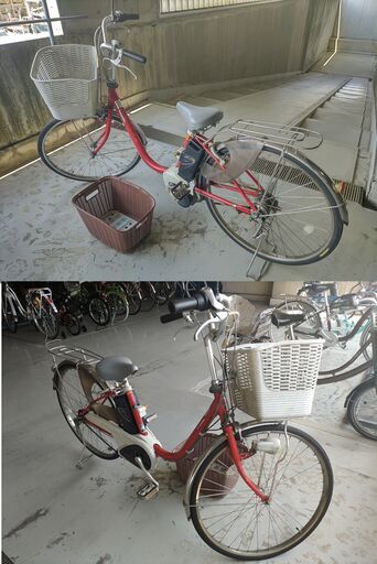 電動アシスト自転車　Panasonic ViVi DX 26インチ内装3段　予備バッテリー付　引取りのみ