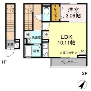 5160.見沼代親水公園 徒歩4分 1LDK   敷金・礼金0　...