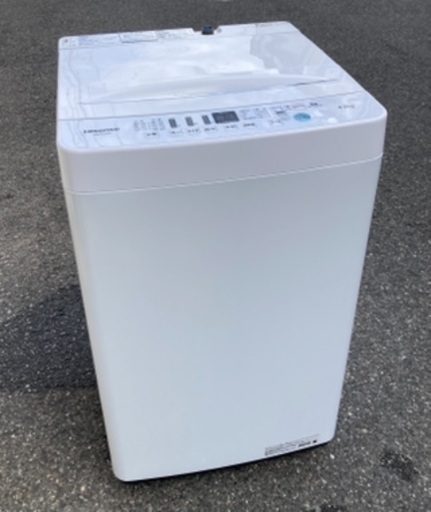 【RKGSE-587】特価！ハイセンス/4.5kg/全自動洗濯機/HW-E4503/中古/2019年製/当社より近隣地域無料配達