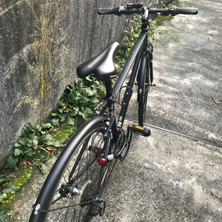 値下げしました クロスバイク ブラック 中古 ヘッドライトライト 鍵付き