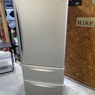 R 中古 Panasonic ３ドア冷蔵庫 321L・右開き NR-C329M 2010年製 ...