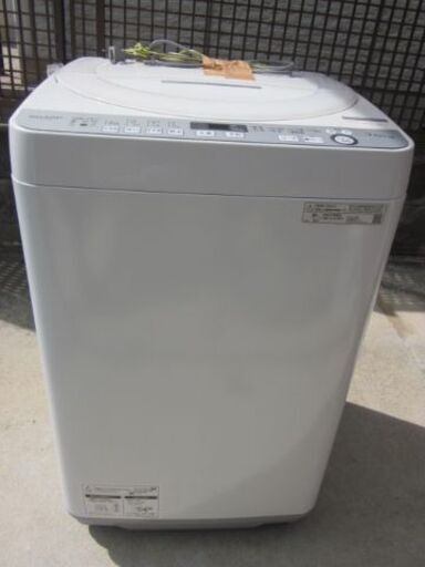 決まりました。★SHARP 　洗濯機　　 ES-GE7D-W　7.0㎏ 　穴なし槽　 2020年製 　　美品