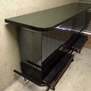 カウンターテーブル バーテーブル 2連結 幅240cm×奥行55cm×高さ86cm