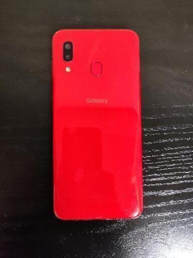 SIMフリー Galaxy A30 Red (黒＆透明ケース付)