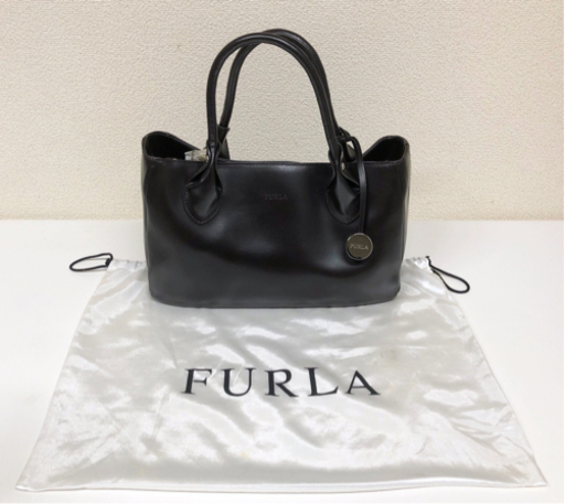 BG-1【極美品】FURLA フルラ レザートートバッグ ダークブラウン（濃茶）