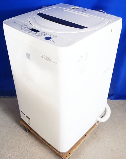 激安大セール❕2016年式✨SHARPES-G4E3-KW✨4.5kg全自動洗濯機✨チャイルドロック 時短コース プレウォッシュコース 風乾燥✨Y-0730-109