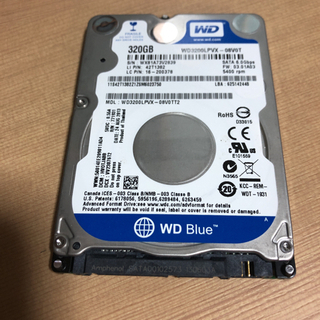 WD HDD 2.5インチ 7mm 320GB