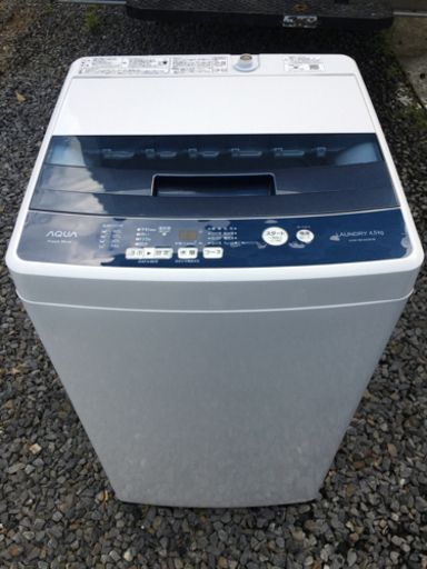 ●AQUA 4.5kg 全自動洗濯機　2019年製●