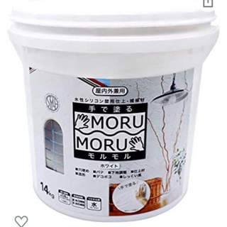 ニッペ 手で塗るMORUMORU（モルモル） 14kg 白 漆喰風塗料