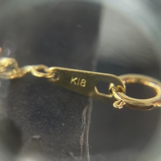 【中古品】K18 ロープネックレス 2.7g 46.5cm [164]
