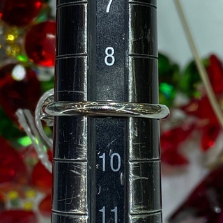 中古品】Pt950 ダイヤモンドリング 9号 3.1g［26］