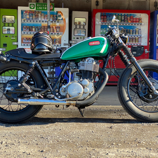ドラム最終型！！ SR400カフェレーサーカスタム XS650カラーリング　エンジンOH後走行約8000キロ
