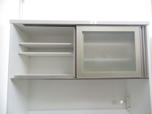 取引場所　南観音　K　2109-374　ニトリ/NITORI　キッチンボード　食器棚　ホワイト